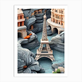 Paper Paris 1 Art Print