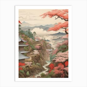 Hachijo Jima In Tokyo, Ukiyo E Drawing 2 Art Print