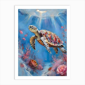 Turtle Life (1) Art Print