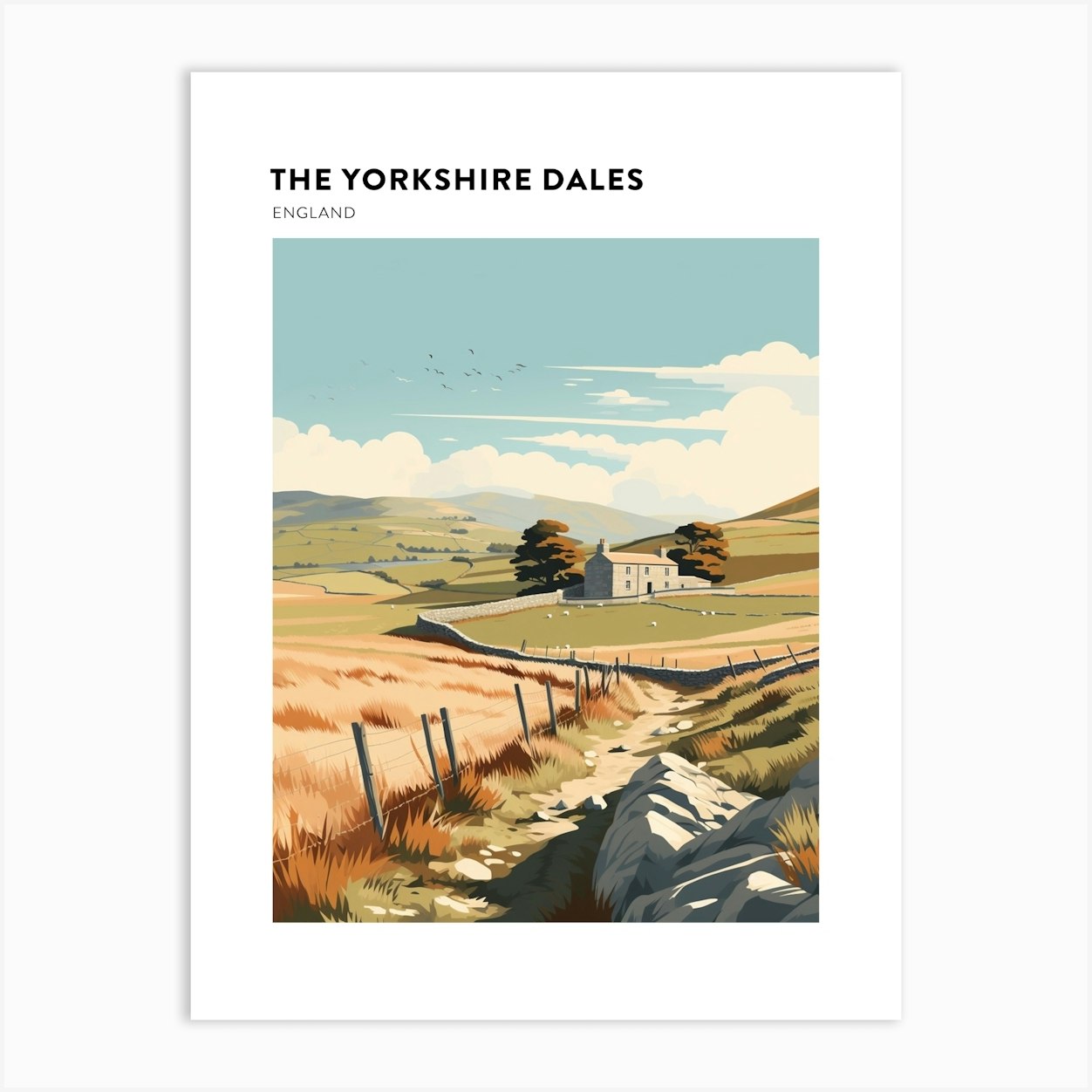 Yorkshire Tea landscape with logo Art Board Print for Sale by Yorkshire-goods