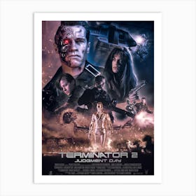 Terminator 2, Wall Print, Movie, Poster, Print, Film, Movie Poster, Wall Art, Art Print