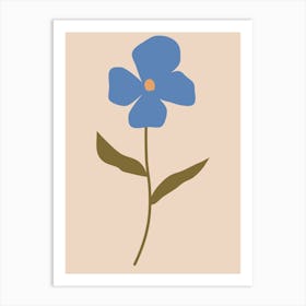 Blue Flower 10 Art Print