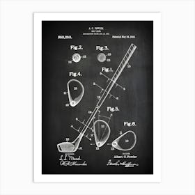 Golf Club Patent Print Golf Club Patent Golf Art Golf Club Wall Art Fowler Golf Club Golf Decor Golf Print Golf Patent Sg0531 Art Print