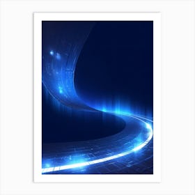 Futuristic Abstract Background Art Print