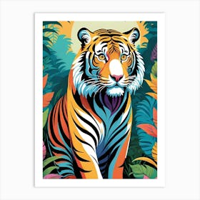 Tiger In The Jungle 2 Art Print