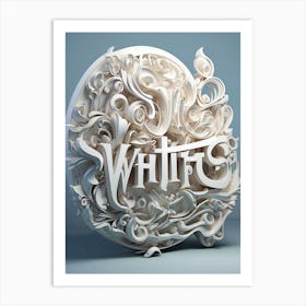 White Art Print