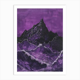 Purple Mountains Art Print