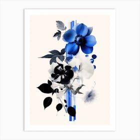 Blue Flowers 48 Art Print