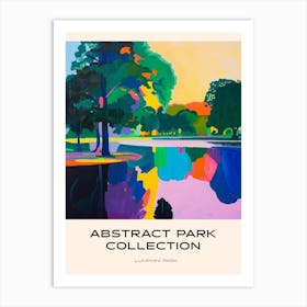 Abstract Park Collection Poster Lumphini Park Bangkok Thailand 1 Art Print