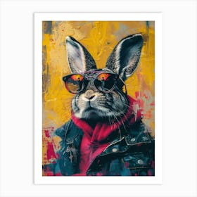 Rabbit In Sunglasses Art Print