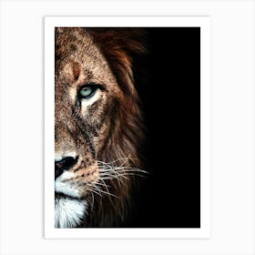 Portrait Of A Lion 1 Art Print