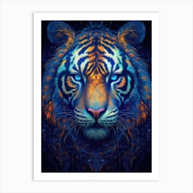 Neon Tiger Art Print