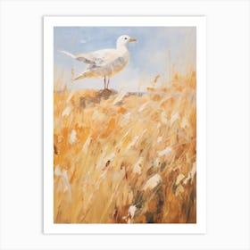 Bird Painting Seagull 3 Art Print