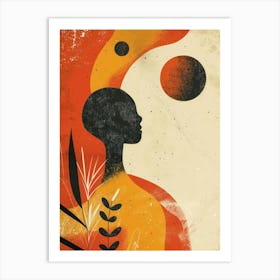 Silhouette Of A Woman 74 Art Print