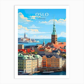 Norway Oslo Travel Art Print