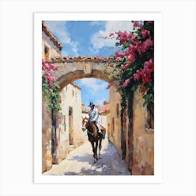 Man On Horseback Art Print