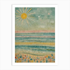 Sun Over The Sea no1 Art Print