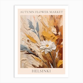 Autumn Flower Market Poster Helsinki Art Print