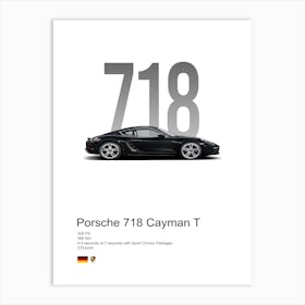 718 Cayman Porsche Art Print