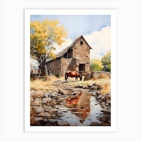 Old Stone Farm Warm Tones 19 Art Print