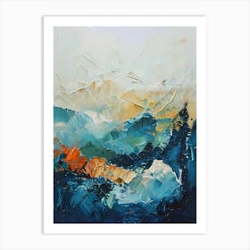 Abstract Mountain Art Art Print