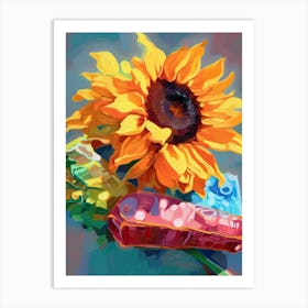 Sunflower Oil Painting 3 Art Print