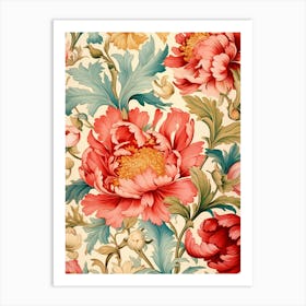 Floral Wallpaper 88 Art Print