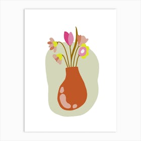 Flowers Pot Art Print