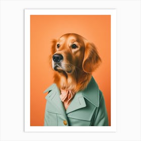 A Golden Retriever Dog 2 Art Print