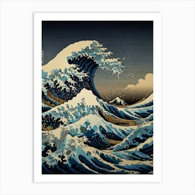 Great Wave Off Kanagawa 10 Art Print