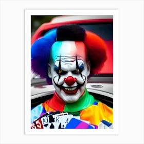 Very Creepy Clown - Reimagined 8 Art Print