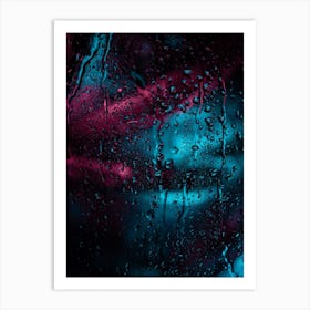 Rain on glass Art Print