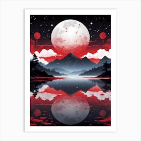 Full Moon In The Sky 1 Art Print