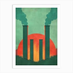 Smokestacks Art Print