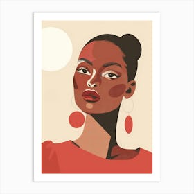 Portrait Of African American Woman 13 Art Print