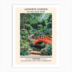 Japanese Garden In Holland Park London Parks Garden 1 Art Print