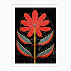 Kangaroo Paw 2 Hilma Af Klint Inspired Flower Illustration Art Print