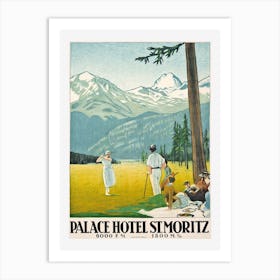 Palace Hotel At St Moritz Art Print