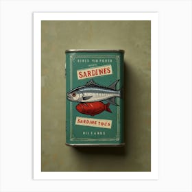 Sandiines Sardines Art Print