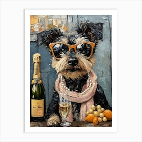 Fancy Airedale 8 Art Print