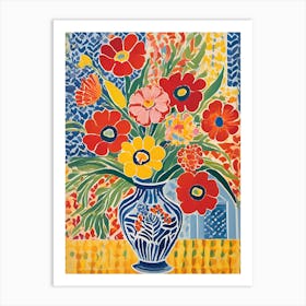 Matisse Flowers In A Vase 9 Art Print