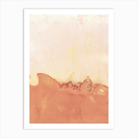 Abstract Terracotta Watercolor Painting Art Print