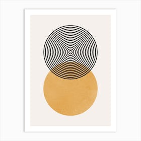 Circles and lines 18 Art Print