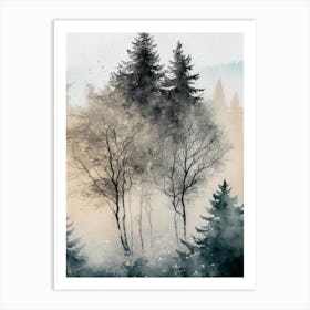 Twilight Forest Art Print