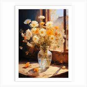 Daisies In A Vase 1 Art Print