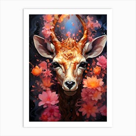 Deer Head 1 Art Print