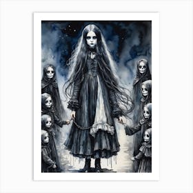 Mothers Girl Art Print