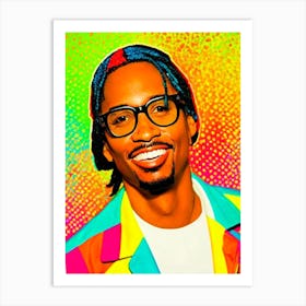 Lil Jon Colourful Pop Art Art Print