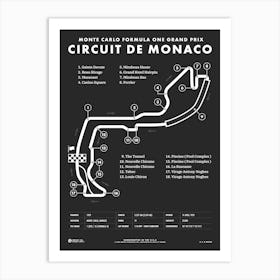 Circuit De Monaco Art Print
