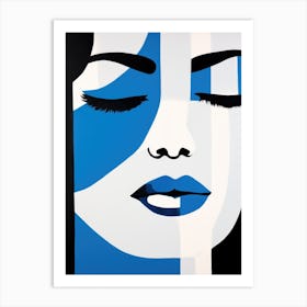 'Blue Face' 1 Art Print